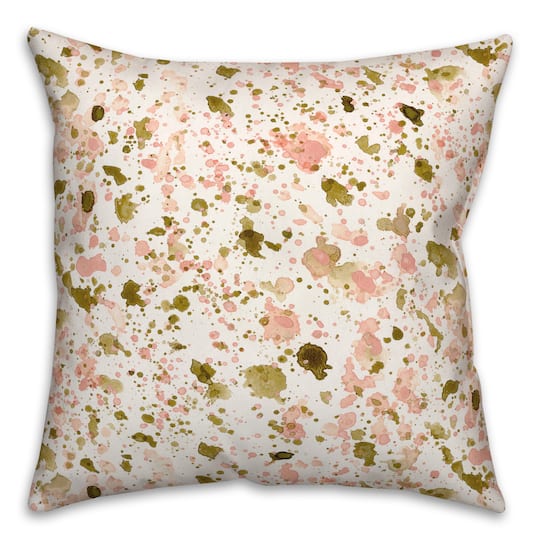 Throw Pillows Pink Gold Pillow Blush Pink Gold Geometric Glam #1